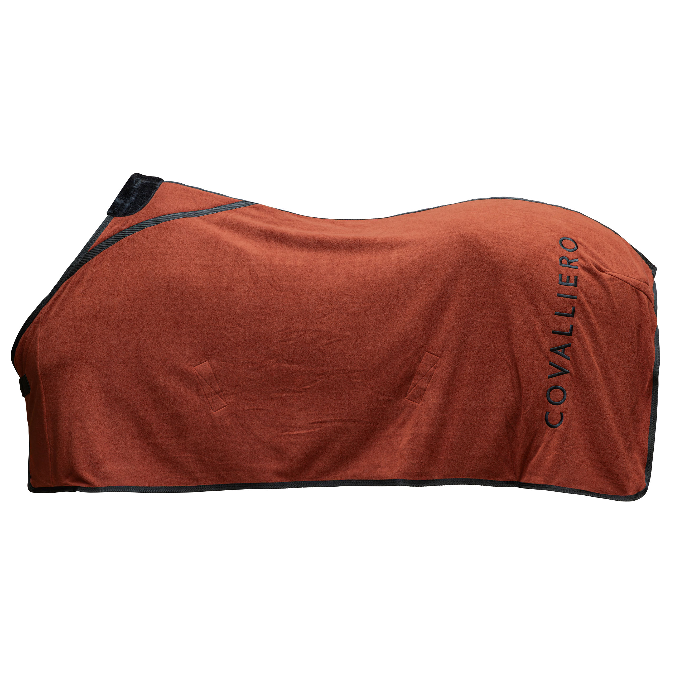 COVALLIERO Fleecedecke in rust , Transportdecke, Abschwitzdecke