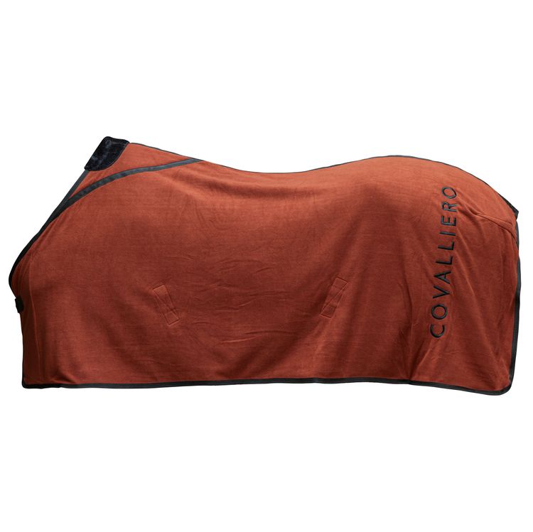 COVALLIERO Fleecedecke in rust , Transportdecke, Abschwitzdecke