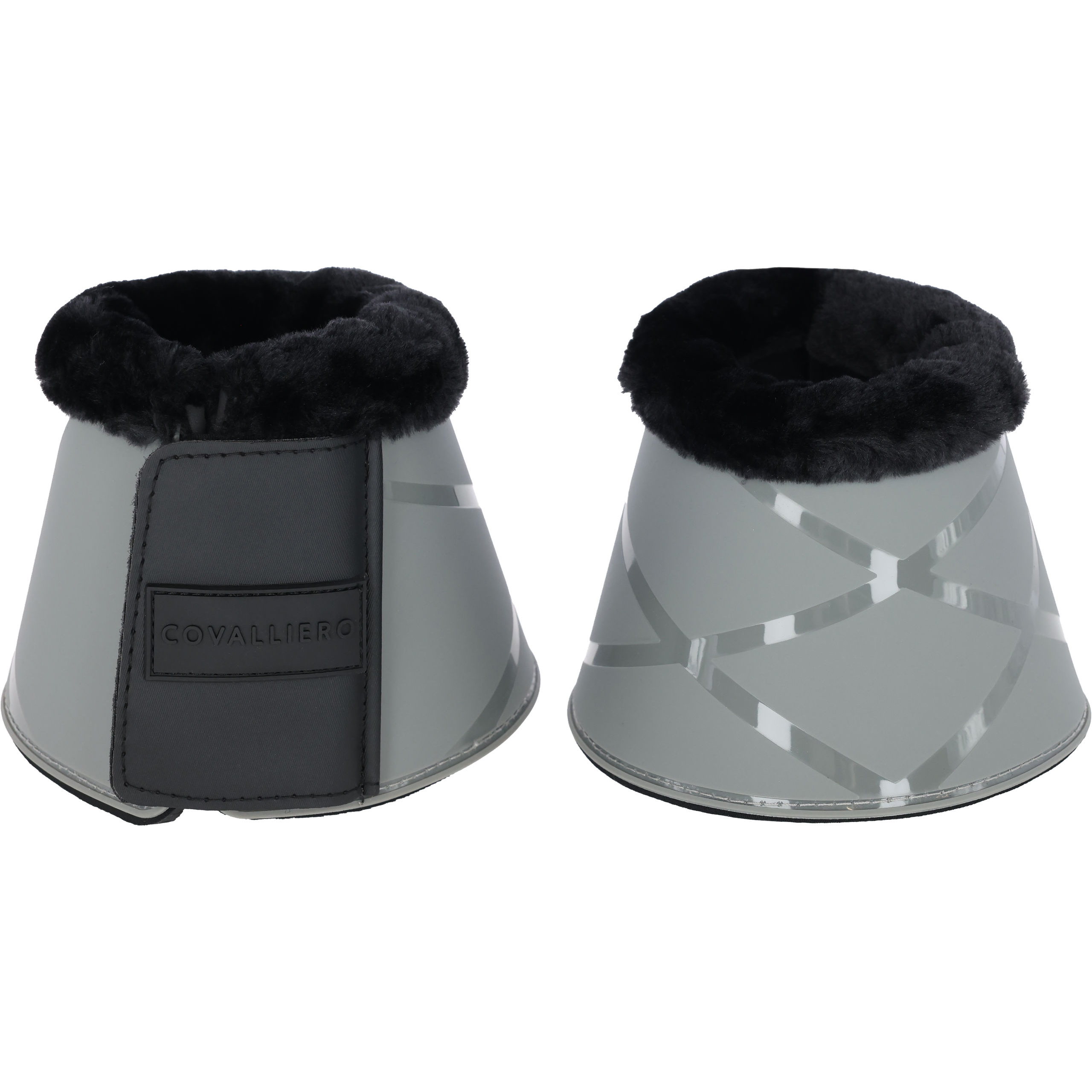 COVALLIERO Hufglocken Springglocken in steel grey