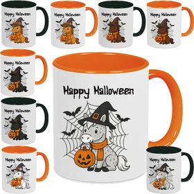 Halloween Pferde Tasse 