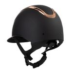 Equestro Reithelm Apocalypse black/rose gold