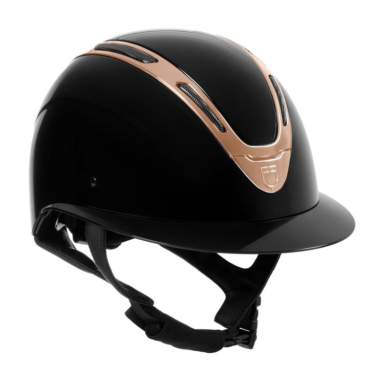 Equestro Reithelm Apocalypse Glossy black/rosegold