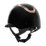 Equestro Reithelm Apocalypse Glossy black/rosegold