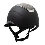 Equestro Reithelm Apocalypse black/gunmetal mit Strasssteinen