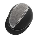 Equestro Reithelm Apocalypse black/gunmetal mit Strasssteinen
