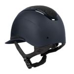 Equestro Reithelm Apocalypse navy/navy mit Strasssteinen