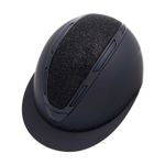 Equestro Reithelm Apocalypse navy/navy mit Strasssteinen