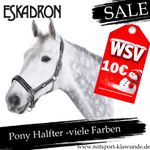 Eskadron Halfter Dornschnalle New Basic in anthra-white-black, Pony 2
