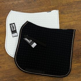 Eskadron Cotton Schabracke mit Lurex im Einfass, Farbe black oder white, Größe PonyDressur