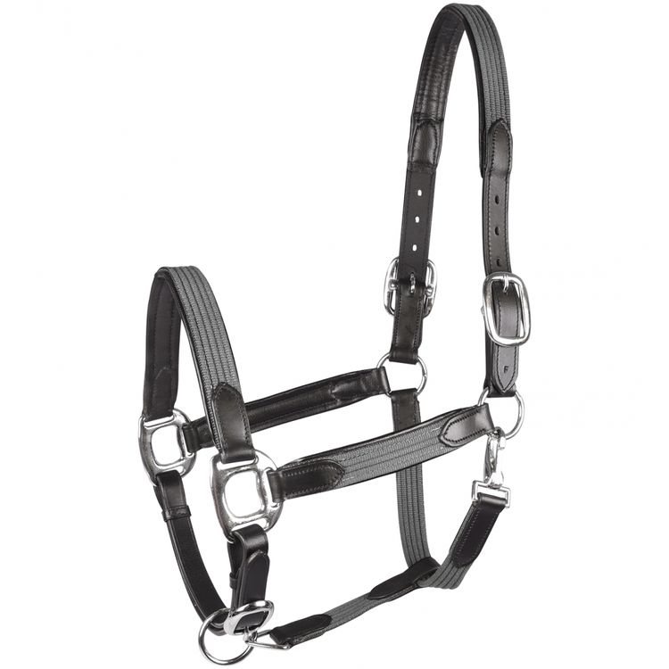 Waldhausen Star Halfter Mix in grau/schwarz, Größe Pony