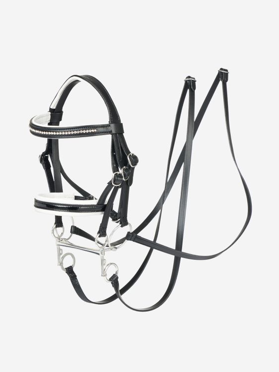 LeMieux Hobby Horse Double Bridle in schwarz