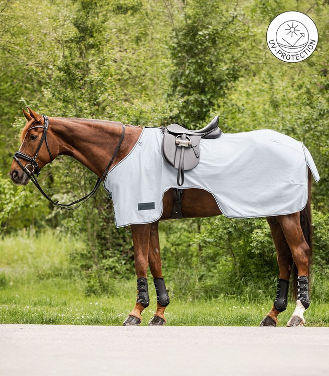 Waldhausen PROTECT Fliegen-Ausreitdecke silbergrau/grau