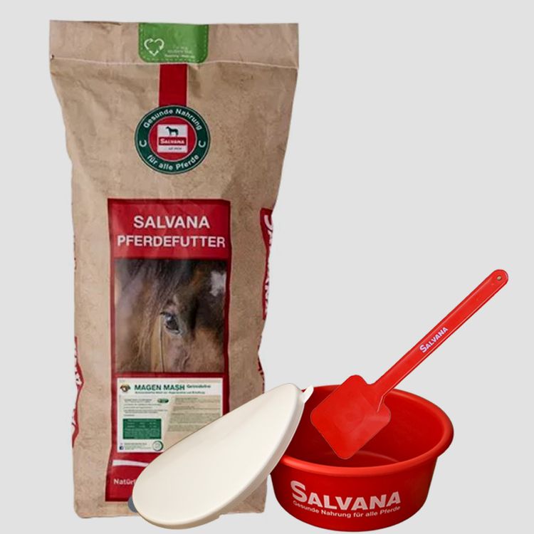 SALVANA Magen Mash 15g inkl. gratis Futterschale & gratis Mashlöffel