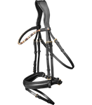 Waldhausen X-Line Trensenzaum schwarz Goldheart 