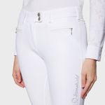 Samshield Reithose Diana white with Crystal Fabric Swarovski Elements white