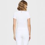 Samshield Turniershirt Aloise white with Crystal Fabric in white - kurzarm