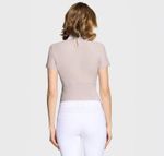 Samshield Turniershirt Aloise latte with Crystal Fabric - kurzarm