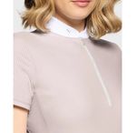 Samshield Turniershirt Aloise latte with Crystal Fabric - kurzarm