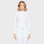 Samshield Turniershirt Lou white with Crystal Fabric in white - langarm