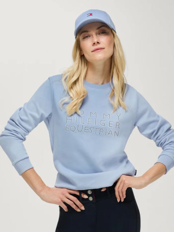 Tommy Hilfiger Belair Strass Damen Sweatshirt SWEET BLUE