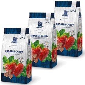DERBY 3er Pack Erdbeer-Candy Pferdeleckerchen (3x1kg)