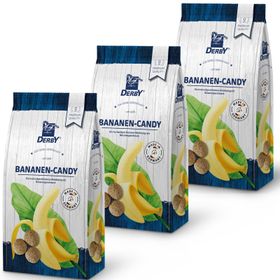 DERBY 3er Pack Bananen-Candy Pferdeleckerchen (3x1kg)
