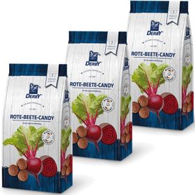 DERBY 3er Pack Rote Beete-Candy Pferdeleckerchen (3x1kg)