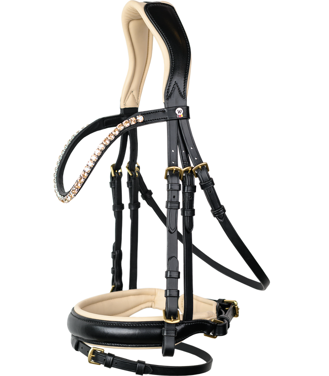 Waldhausen X-Line Trensenzaum Ivory schwarz 