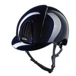 KEP Reithelm Nova Smart Polish in blau mit Kinnriemen blau