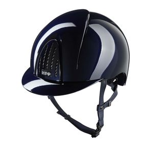 KEP Reithelm Nova Smart Polish in blau mit Kinnriemen blau