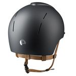 KEP Reithelm Nova Smart Textile Polo Visier in black mit Kinnriemen beige