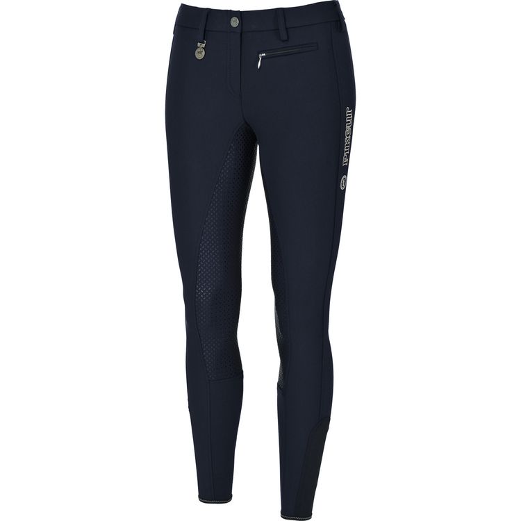 Pikeur Reithose Lucinda  Grip in nightblue - Emblem hellblau, Gr. 72