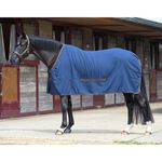 Bucas Cool Sheet Linen in navy/coffee