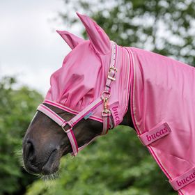 Bucas Freedom Fly Mask in aurora pink