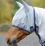 Bucas Buzz-Off Fly Mask silver/navy