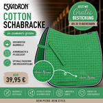 Eskadron Cotton Schabracke in summergreen inkl.gratis Bestickung