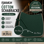 Eskadron Cotton Schabracke in darkgreen inkl.gratis Bestickung