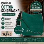 Eskadron Cotton Schabracke in smaragdgreen inkl.gratis Bestickung