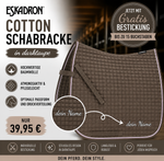 Eskadron Cotton Schabracke in darktaupe inkl.gratis Bestickung