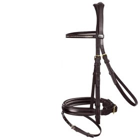 Passier Trense Ingrid Klimke Trense, havanna Messing mit Strasssteinen - NEU