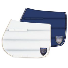 Passier Springen/Vielseitigkeit Schabracke mit Wappen in weiß oder navy