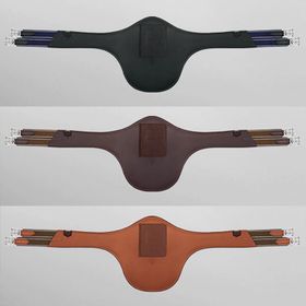 Passier Marcus Ehning Leder Sattelgurt mit Stollenschutz schwarz, havanna, teak