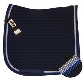 ESKADRON Cotton Schabracke navy, 3fach Kordel silberf/hellblau/jeans- NEU