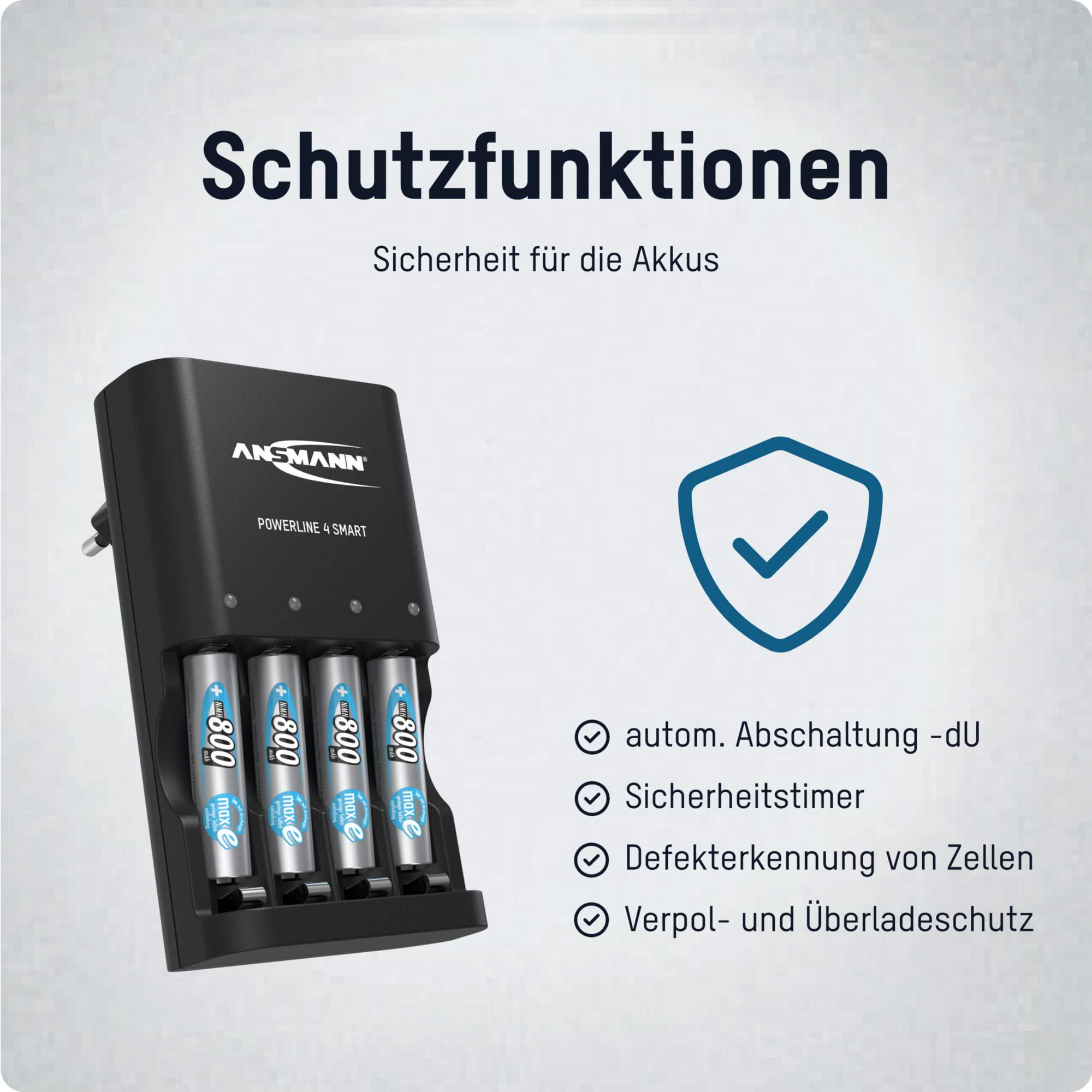 ANSMANN Universele acculader Lithium 4 voor Li-ion 18650 21700 26650 22650 18500 en nog veel meer. & NiMH AA/AAA/Baby C - Batterijlader voor Lithium Ion-cellen en NiMH-batterijen, USB type C-ingang ANSMANN Universele acculader Lithium 4 voor Li-ion 18650 21700 26650 22650 18500 en nog veel meer. & NiMH AA/AAA/Baby C - Batterijlader voor Lithium Ion-cellen en NiMH-batterijen, USB type C-ingang