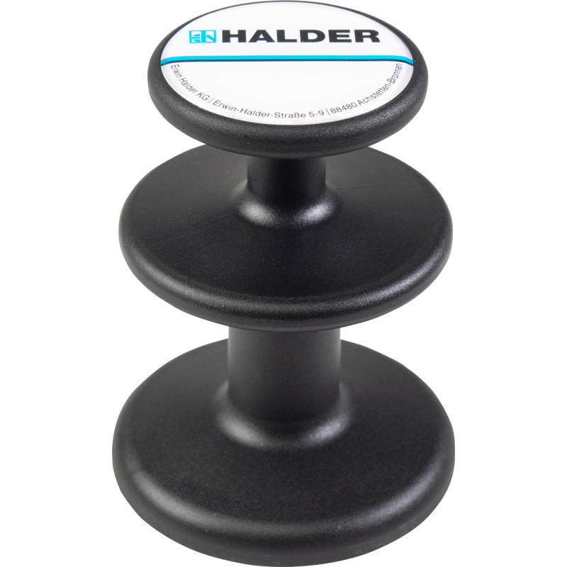 Halder Magnethalter schwarz | 3688.002 6 Neodym-Magnete, eine  multifunktionale und flexibel einsatzbare Halterung u.a. für Blaspistolen,  Kabel