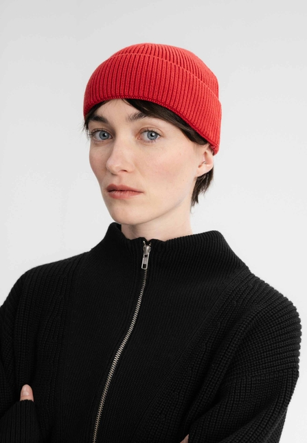 Unisex Short Rib Knit Beanie RAFI