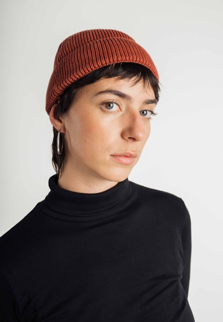 Unisex Short Rib Knit Beanie RAFI