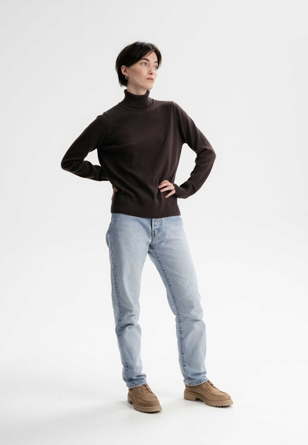 Women Fine-Knit Turtleneck Jumper MAYURA