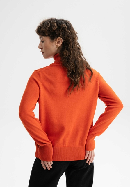 Women Fine-Knit Turtleneck Jumper MAYURA