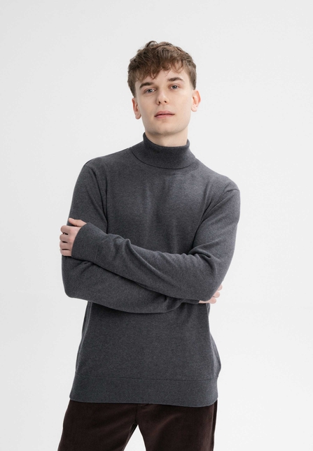 Men Fine-Knit Turtleneck Jumper KANJA